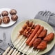 thumbnail image 3 of 20pcs Stainless Steel BBQ Skewers, Reusable Metal Skewer Sticks, Flat And Round Barbecue Grilling Skewers, Outdoor Camping Picnic, Cookware Barbecue Tool Accessories, 3 of 4