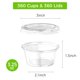 thumbnail image 2 of Juego de vasos Jello Shot Cups Dealusy 360 de 100 ml con tapa, aptos para alimentos, 2 of 7