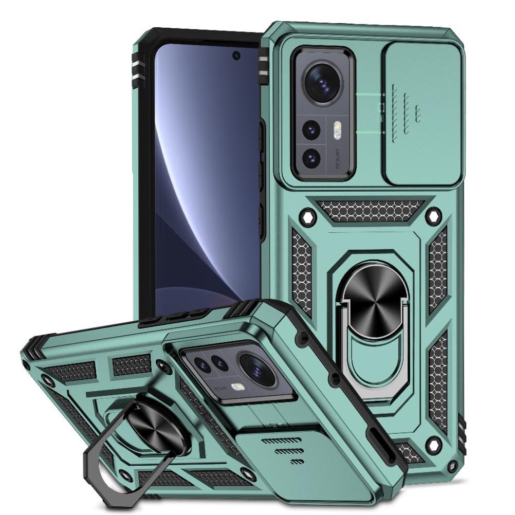 Estuche Gangxun Para Xiaomi 12, Soporte Giratorio 360°, Estilo Mecánico Y Magnético