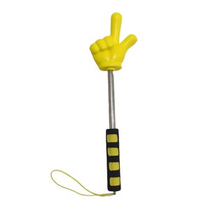 Bothyi - Puntero Extensible Con Forma De Dedo, Multiusos, Resistente, Para Pizarra Blanca, Color Amarillo