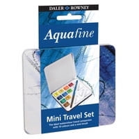 Set 10 Acuarelas Pastillas Daler Rowney Aquafine Mini Travel
