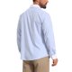 thumbnail image 3 of Camisas de Negocios de Manga Larga con Botones y Rayas para Hombre INSPIRE CHIC M Azul, 3 of 4