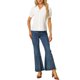 thumbnail image 2 of INSPIRE CHIC Blusa de Mujer para Regreso a Clases Cuello Peter Pan Manga Corta Abullonada Camisa Retro M Crema Blanca, 2 of 6