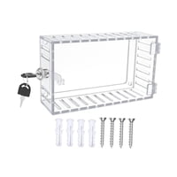 Magideal - Caja De Bloqueo Para Termostato Con Llave, Protectores De Termostato, 7,28 X 4,72 X 2,20 Pulgadas, Cubierta De Acrílico Para Termostato, Jaula Protect