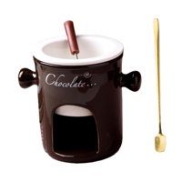 Bothyi - Taza Para Fondue, Para Derretir Queso, Mantequilla, Postre Casero, Taza Para Derretir Chocolate, Marrón