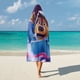 thumbnail image 5 of Rock Dog Manta Capa con Capucha Anti-Bolitas, Manta de Lana Ártica Suave, Manta Portátil de Felpa Ligera y Lujosa, Poncho para Siesta en Casa y Oficina, 100*130cm, 5 of 6