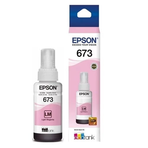 Epson - Botella De Tinta Modelo 673 / T673620 Color Magenta Claro
