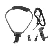 Magideal - Soporte Para Selfie Para Cuello, Accesorios Para Grabación De Vídeo, Collar, Soporte Para Cámara De Acción Para Vlog, Ciclismo, Montaña Rusa, Cámara , Con Con Soporte Para Teléfono