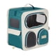 thumbnail image 1 of Uxcell Mochila Transportadora para Mascotas Portátil con Asa y Cuatro Ruedas, Azul Marino, 1 of 5