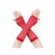 thumbnail image 1 of INSPIRE CHIC Guantes Largos de Malla Elástica con Diamantes de Imitación de los 80 para Mujer, Mangas de Red sin Dedos para Disfraz de Fiesta de Halloween, Baile, Rojo, 1 of 6