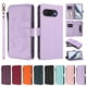 thumbnail image 3 of Funda Cartera Mariposa para [Google Pixel 10a] con Soporte y Cremallera Morado claro, 3 of 6