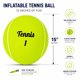thumbnail image 2 of Pelota de Tenis Inflable Verde de 38 cm (15 pulg.) – Vaulted Skulls & Co, 2 of 6