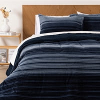 Mashini - Plumon Corduroy Coral Sh. Est. S. King Linea Azul