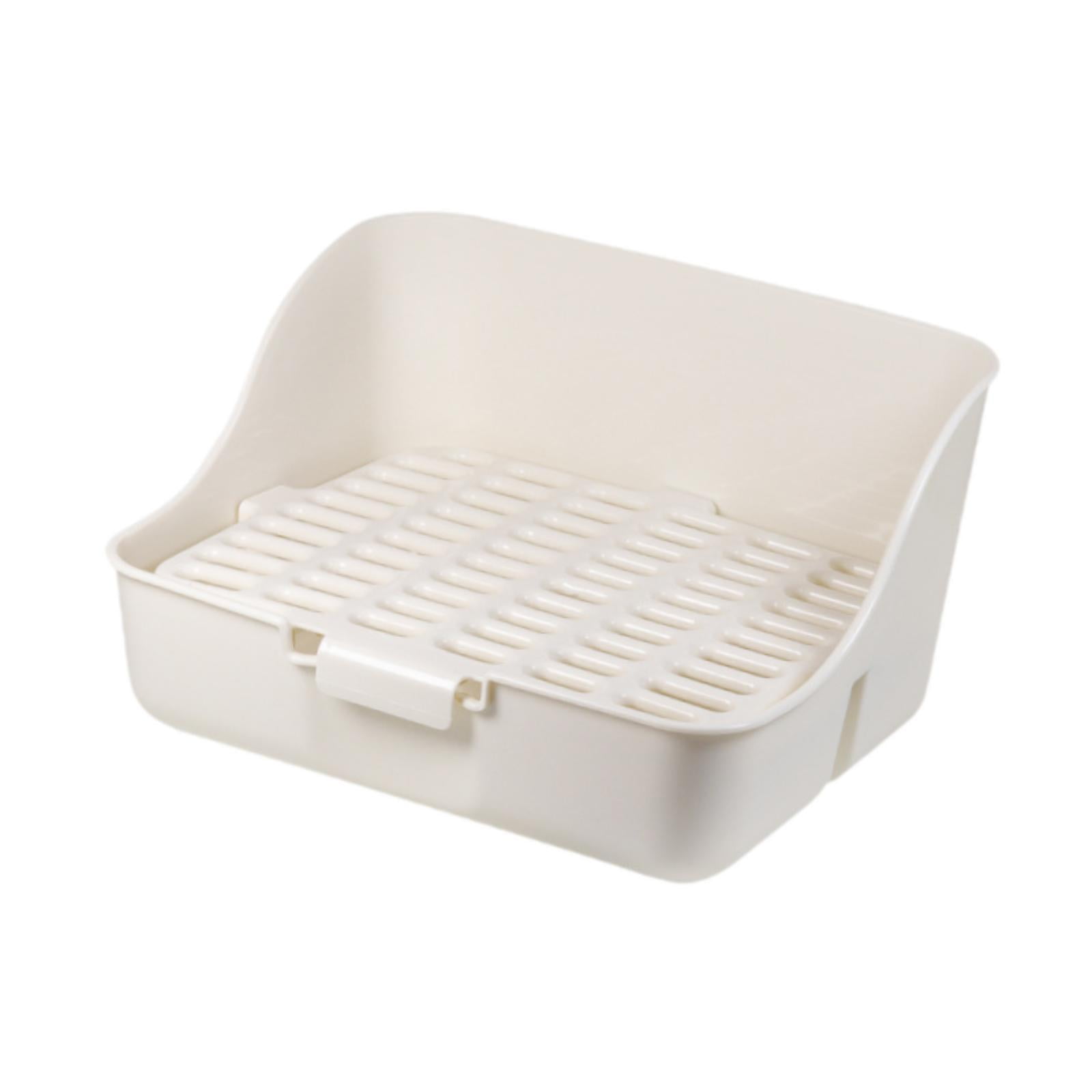 Caja De Baño Para Conejos, Accesorios Para Mascotas, Inodoro Para Ardillas, Hurones Y Erizos, Color Blanco