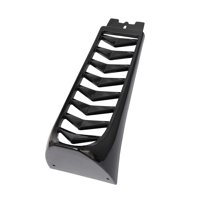 Magideal - Cubierta Del Radiador Inferior Delantero De La Motocicleta Plástico Abs Negro Durable Chin Spoiler Se La La Adaptaciónción A Soft Tail Street