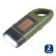 thumbnail image 1 of 2-Pack mano manivela linterna alimentada por energía solar, linterna de supervivencia de emergencia antorcha para deportes al aire libre, verde, 124x45x32mm / 86g., 1 of 3