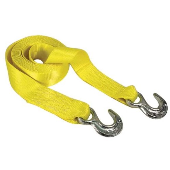 Correa de remolque Cargo Strap KEEPER de 5000 libras, amarilla, 2 pulgadas x 4,5 m