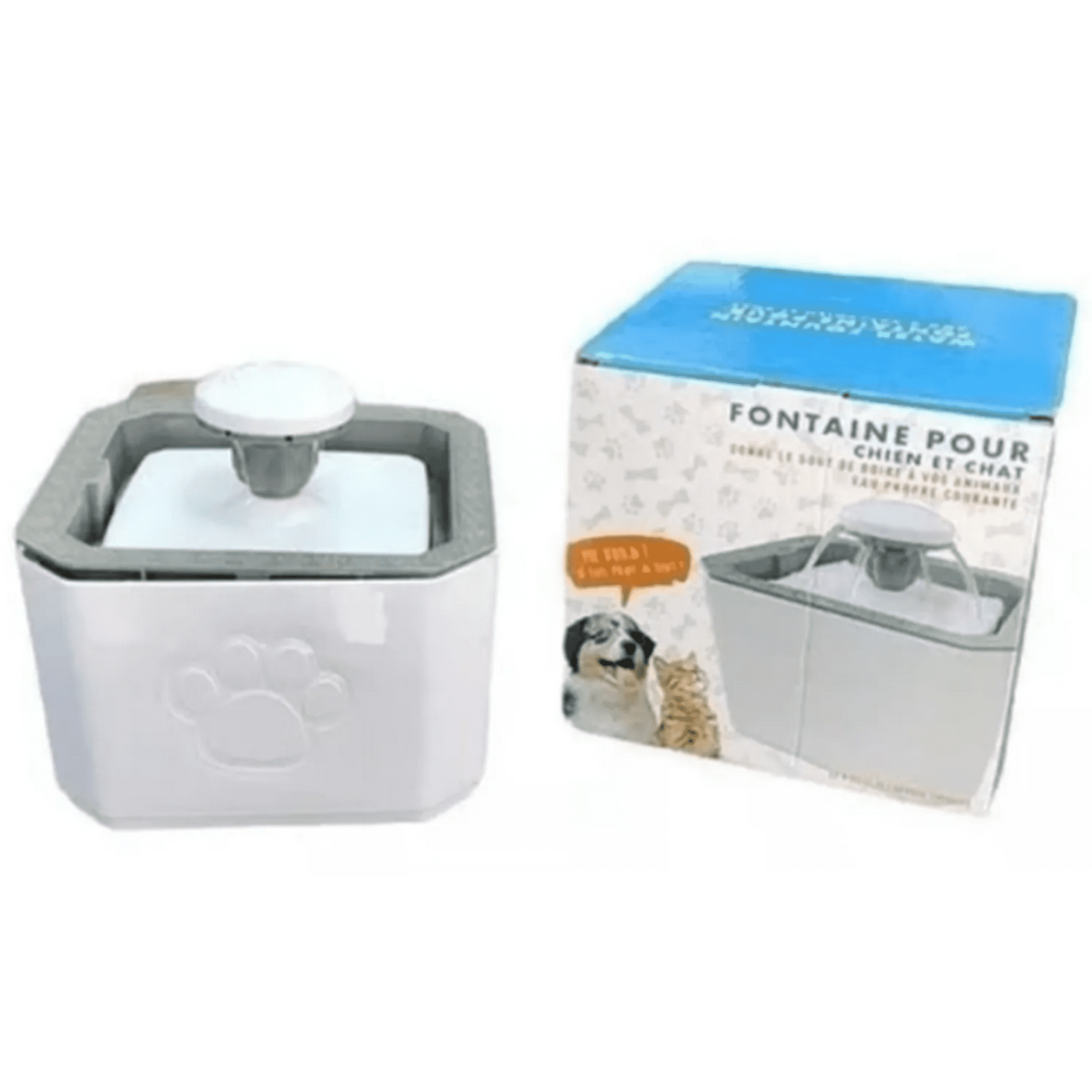 Genérico - Fuente Dispensador De Agua Cuadrada 2.5 L Para Mascotas