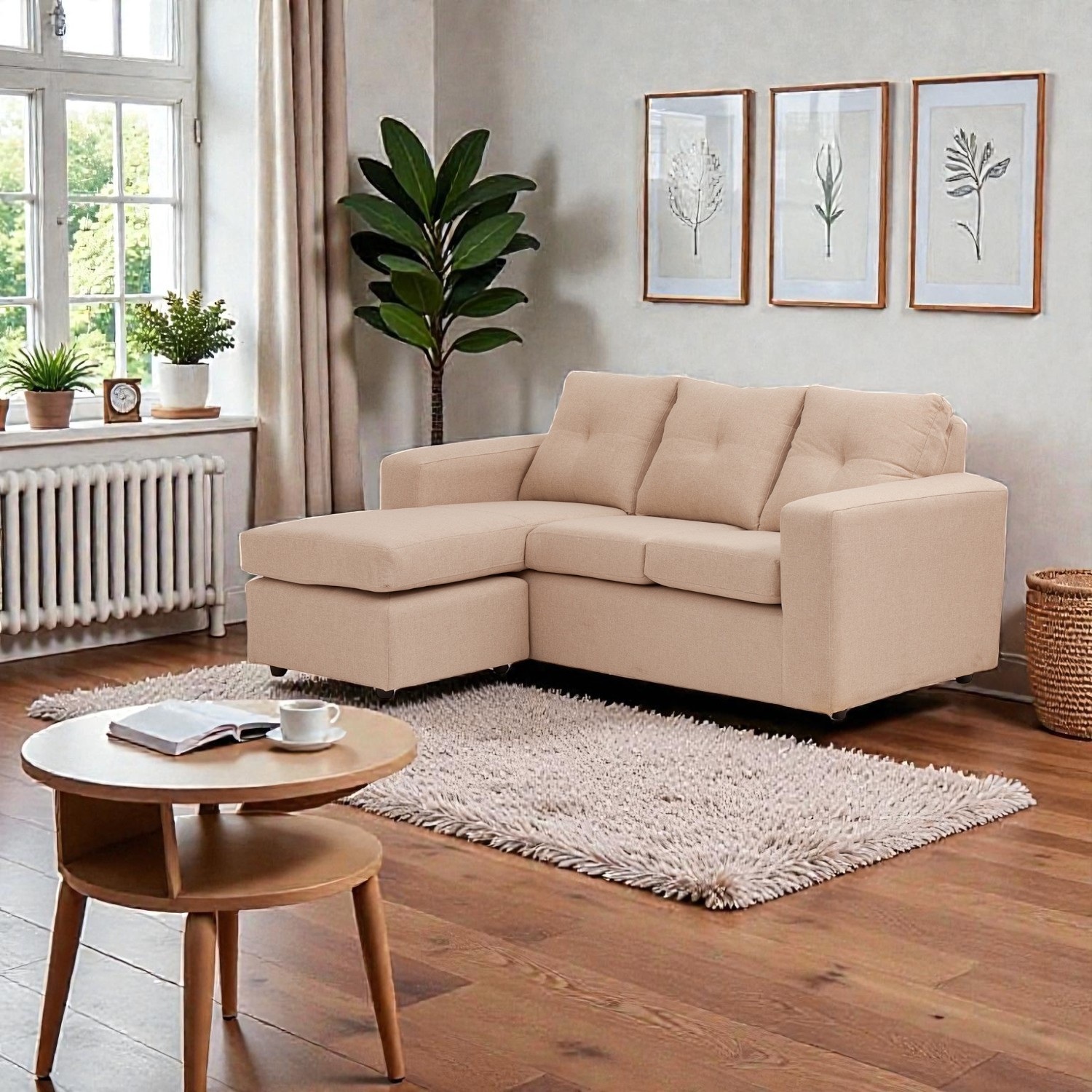 Muebles Altiro - Seccional Emanuel - Tela Lino Bahía Beige