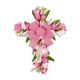 thumbnail image 2 of Artificial Tulip Flower Wreath Garland Hanger Corona De Pascua Puerta Delantera Boquillo Rosa, 2 of 5