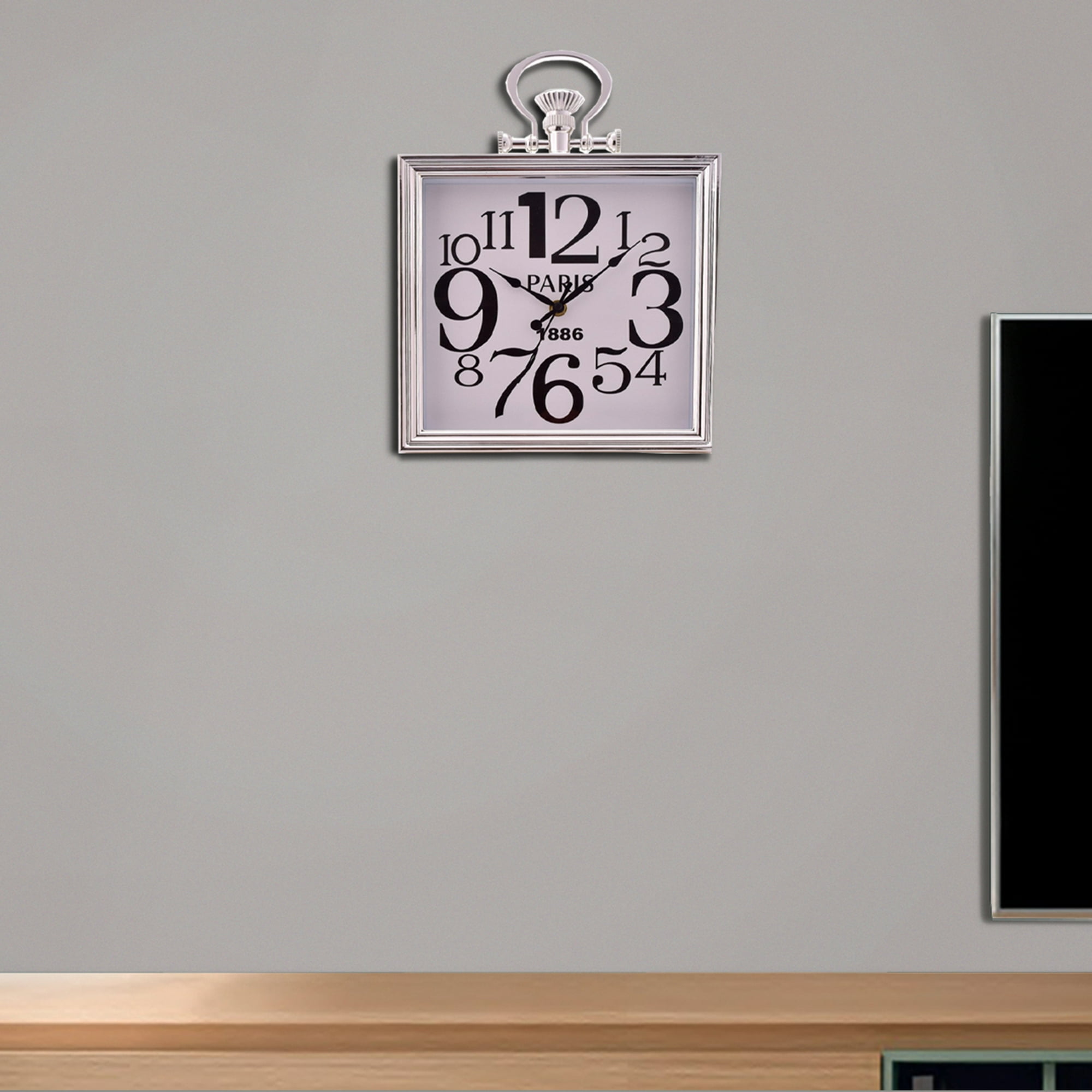 Mallorca - Reloj Mural Decorativo Basilea Silver