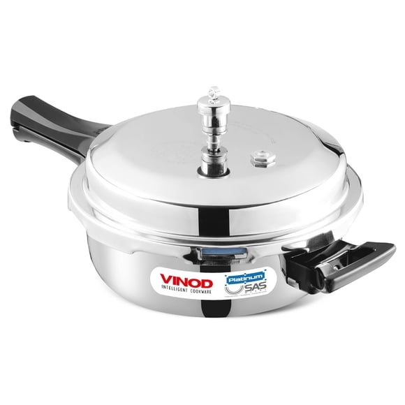 Olla a Presión Vinod Platinum Triply de Acero Inoxidable 2L