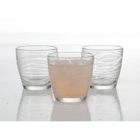 6 Vasos De Vidrio Bajos Whisky Coctel Orbita Libbey 340Ml