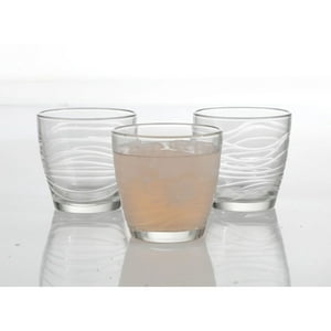 6 Vasos De Vidrio Bajos Whisky Coctel Orbita Libbey 340Ml