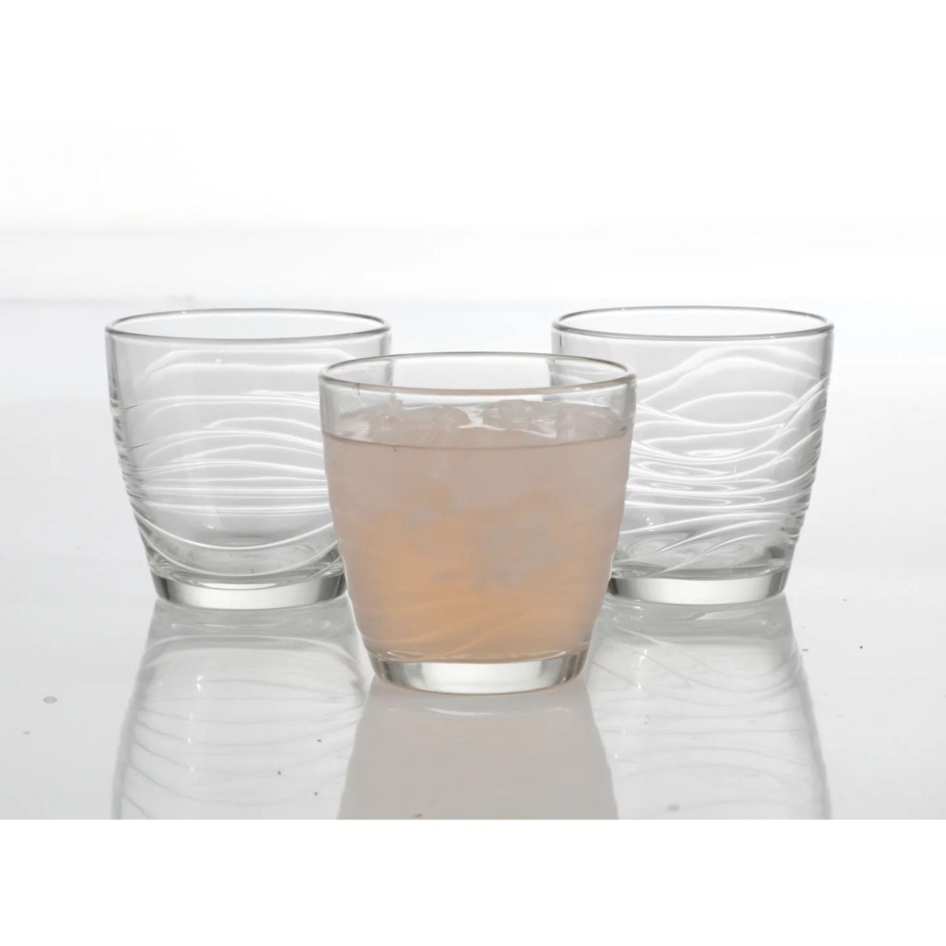 6 Vasos De Vidrio Bajos Whisky Coctel Orbita Libbey 340ml