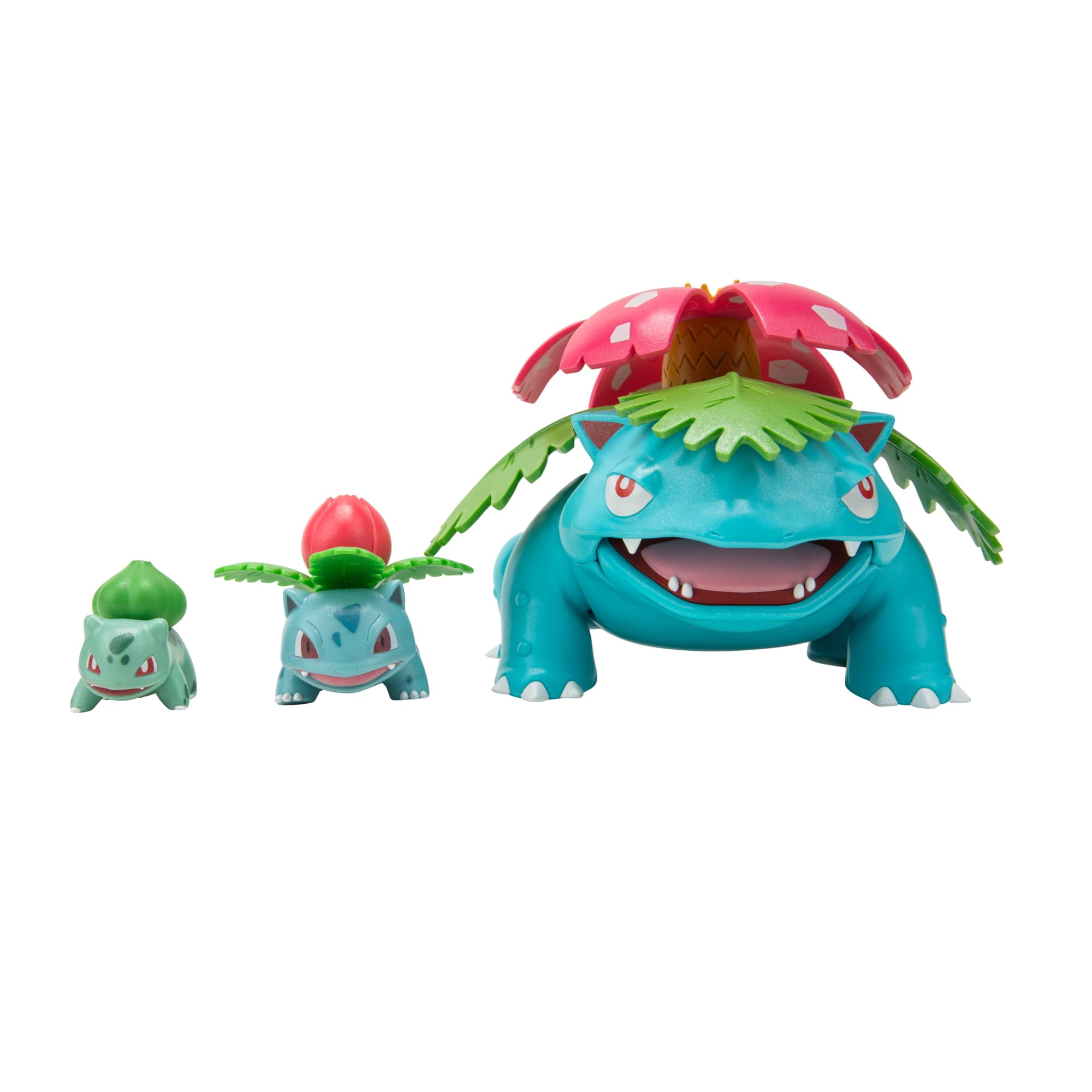 Figuras De Acción Pokémon Select Evolution Bulbasaur, Ivysaur Y Venusaur