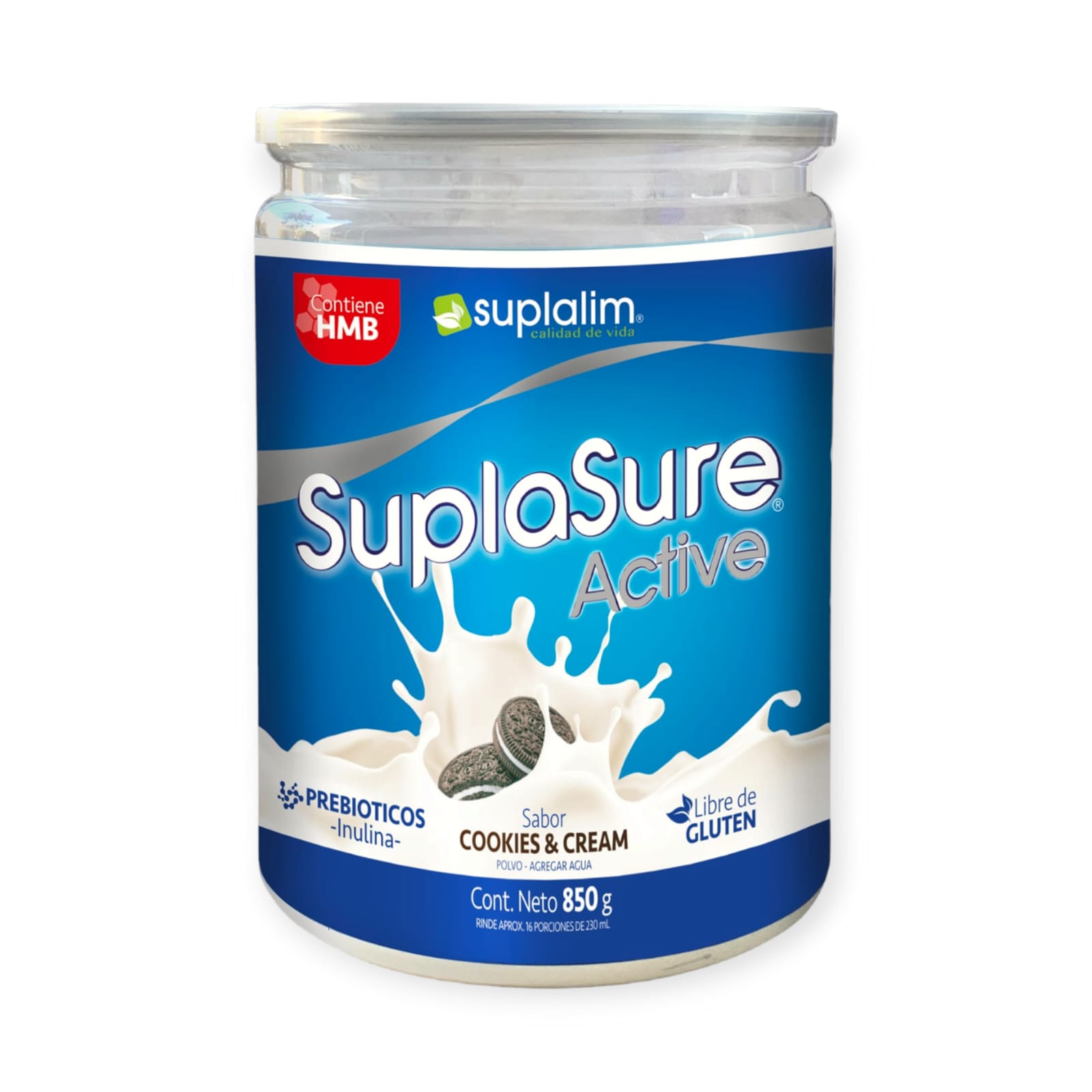 Suplalim - Proteína Suplasure Active 850Gr Cookies & Cream