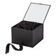 thumbnail image 4 of Caja de regalo Hallmark de 18 cm negra con cinta, 4 of 7