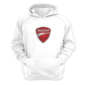 Genérico - Polerón Canguro Ducati Blanco Talla Xl Unisex