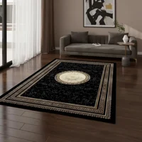 Casadeliacl - Alfombra Pasillera 3D Decorativa W.M G Moderna 1.8 M 60 Cm Cuadro Negro Con Beige