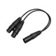 thumbnail image 3 of Conector De Cable Divisor En Y De Audio Y Micrófono XLR, Adaptador De 3 Pines A 2, 1 Pie, 3 of 3