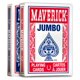 thumbnail image 5 of Juego de cartas Maverick Jumbo Index Poker, paquete de 12, rojo y azul, 5 of 9