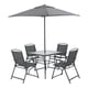 thumbnail image 3 of Juego de Terraza Comedor 4 Personas Gris 86x86x70cm, 3 of 7