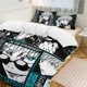 thumbnail image 2 of Jujutsu Kaisen Bedding Set Duvet Cover Comfortable and Lightweight Cartoon Bedding 3 Piece Bed Set, 2 of 5