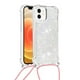 thumbnail image 1 of Funda FOXDOCK para iPhone 12 con Cuerda Ajustable, Brillo Líquido, Protección Antigolpes y Lente – Ideal para Regalo, 1 of 6