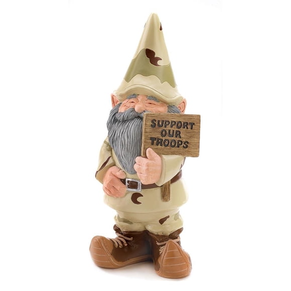 Garden Statue Accent Plus apoya a nuestras tropas | Gnome USA