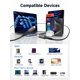 thumbnail image 4 of Cable USB C a USB C JSAUX 100 W 6.6 pies (paquete de 2) negro, 4 of 7