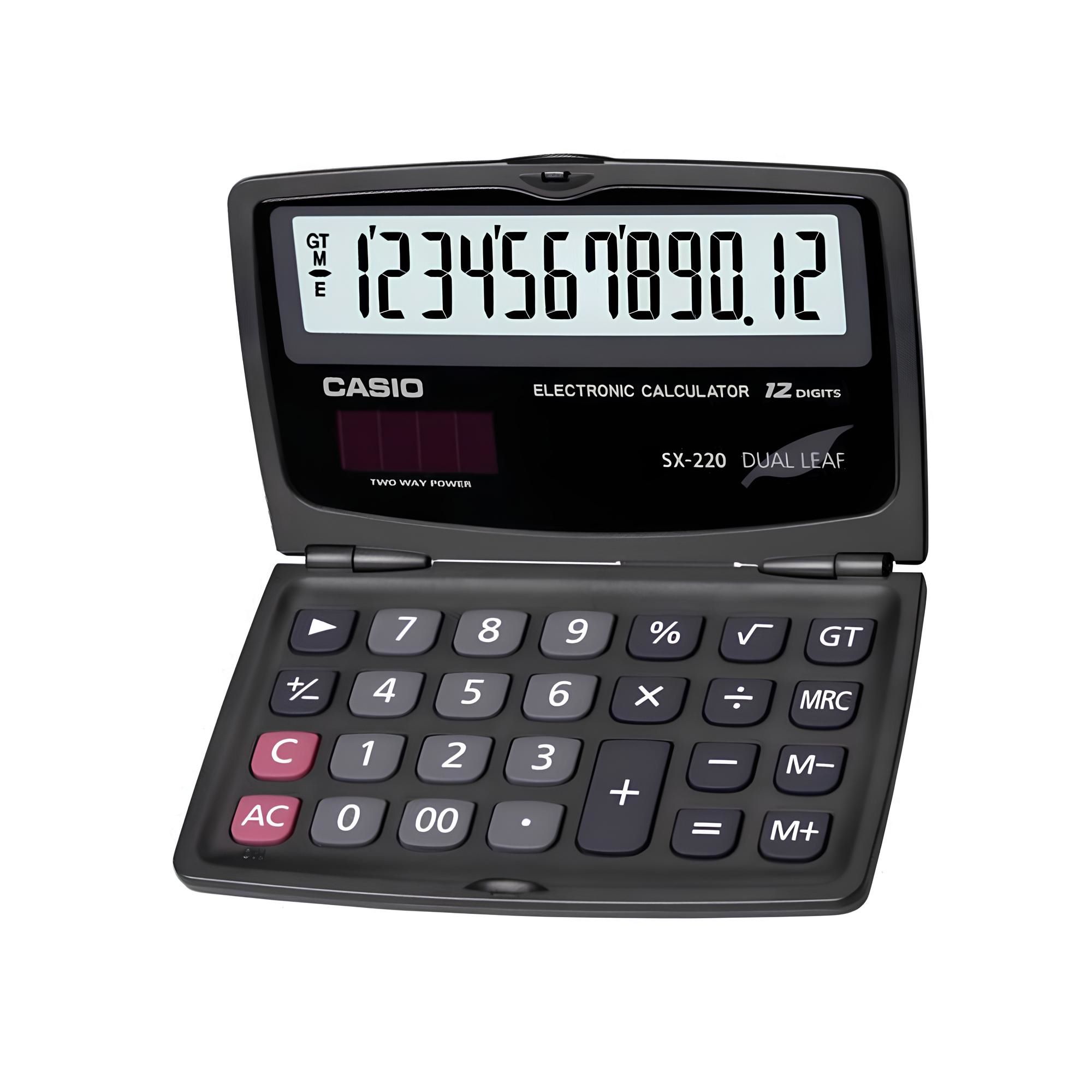 Casio - Calculadora Sx-220 De Bolsillo