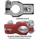 thumbnail image 3 of Conectores de terminal de batería, positivo y negativo, par de terminales de batería de borne superior automotriz, compatibles con Nissan 243407F000 y 243407F001, 3 of 7