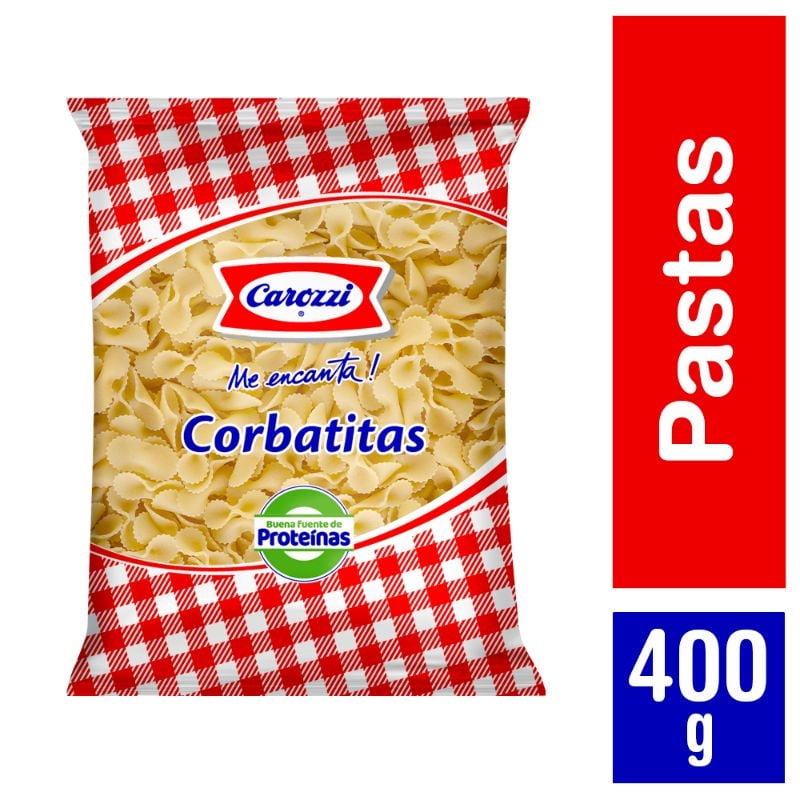 Fideo Pasta Corbatitas N°30 Bolsa 400 g Carozzi