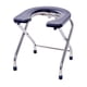 thumbnail image 2 of Silla De Taburete De Inodoro En Cuclillas Para Personas Mayores Para Baño Asiento De Silla De Inodoro Portátil Negro 38 Cm De Alto, 2 of 5