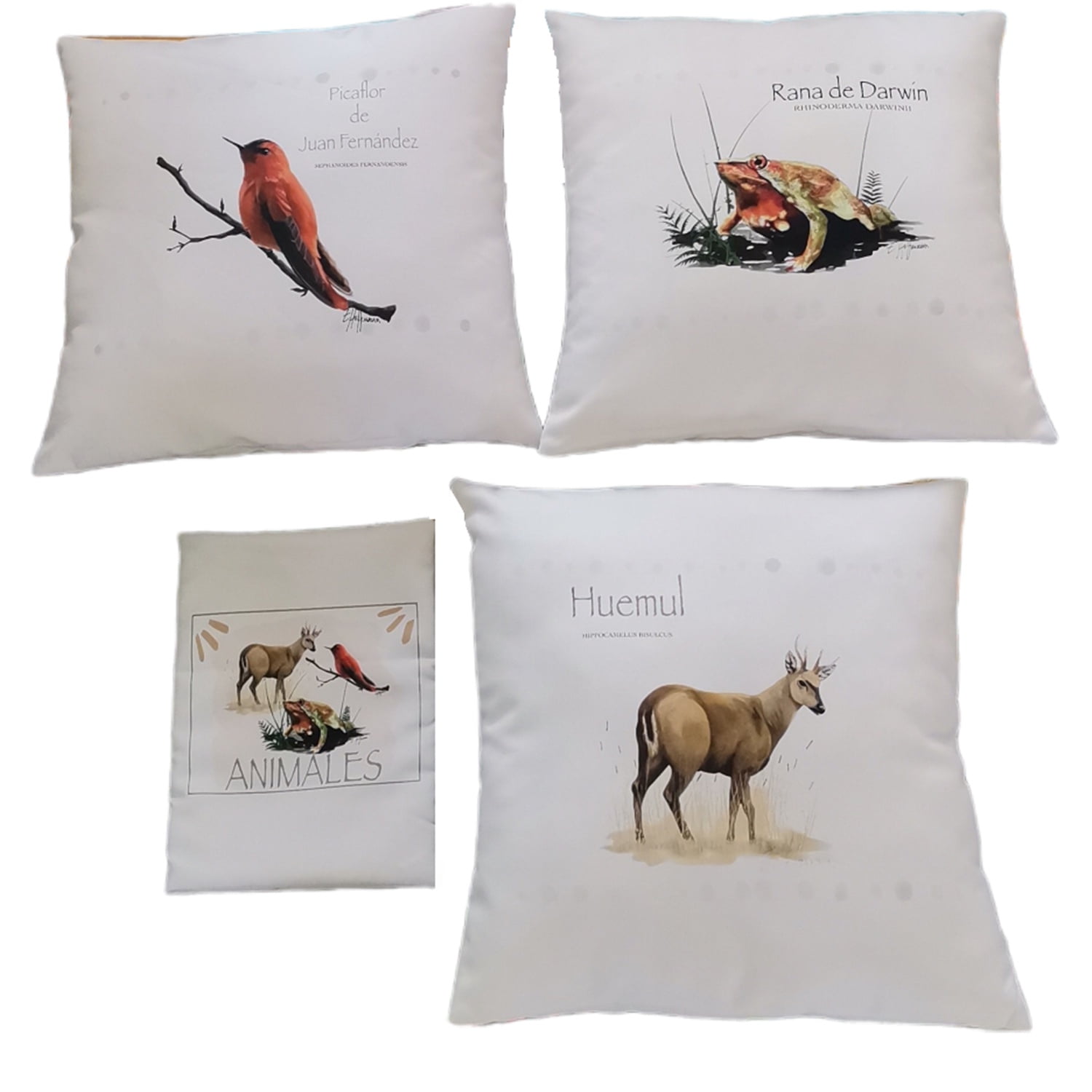 Seigard - Set De 3 Cojines Animales De Chile