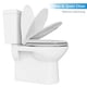 thumbnail image 2 of Asiento de inodoro homfan redondo de cierre suave, duradero, blanco, 2 of 6