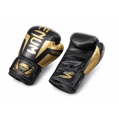 Guantes De Box De 12 Onzas Sacrifice Sports Negro Y Dorado