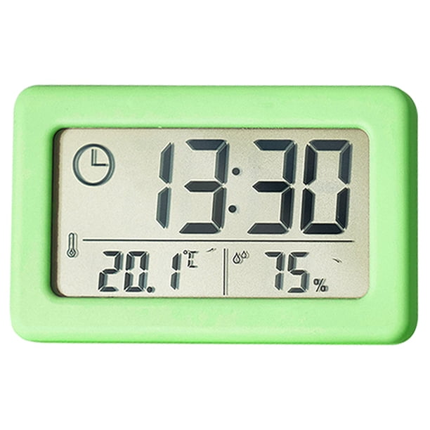 Reloj sencillo, ligero y delgado, reloj electrónico de temperatura y humedad, reloj conveniente.