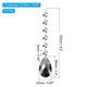 thumbnail image 2 of Uxcell Colgantes de Cristal en Forma de Lágrima para Candelabro, Paquete de 10, Longitud de 165mm, Prismas de Candelabro de 38mm, Gris galvanizado, 2 of 7